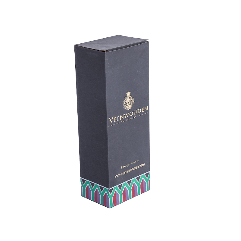 High-quality matt laminated single flute wine box 