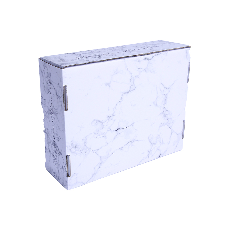 Marble pattern corrugated mailer box for clothing 