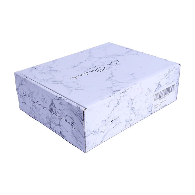 Marble pattern corrugated mailer box for clothing 