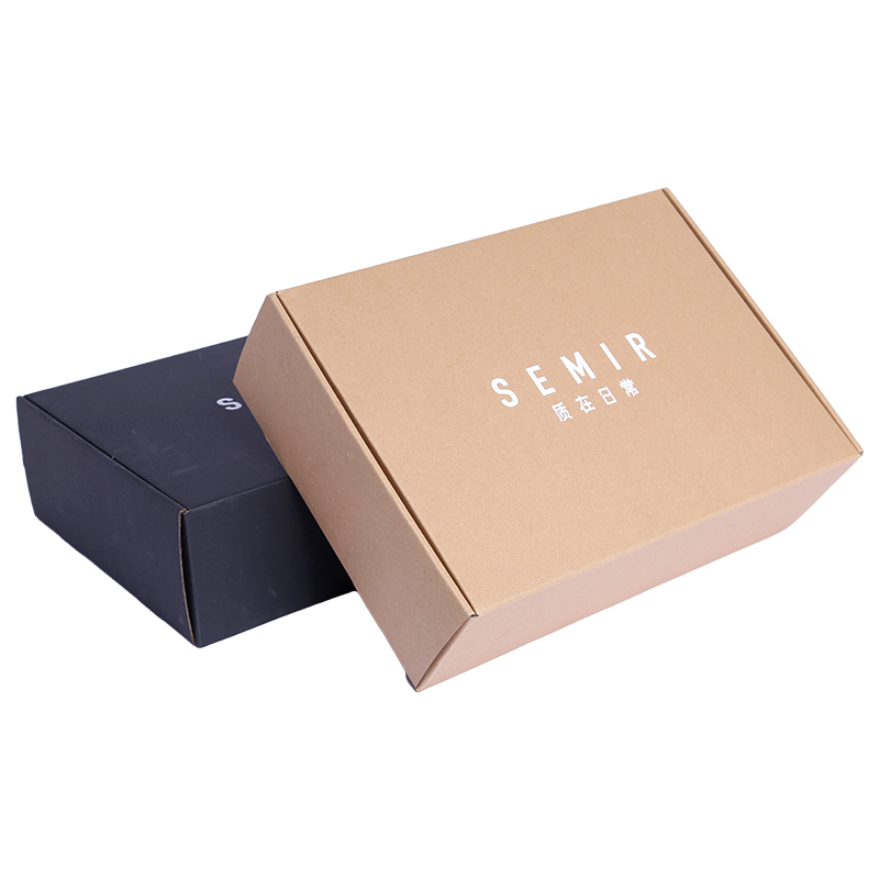 Two side printed environmentally-friendly mailer box for apparel 