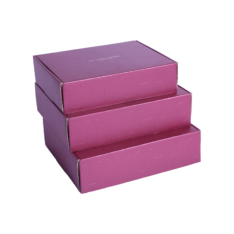 High-end two side printed packaging box with embossing and foil stamping 