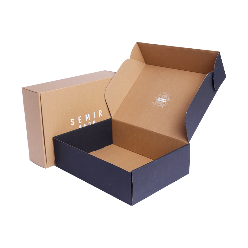 Two side printed environmentally-friendly mailer box for apparel 