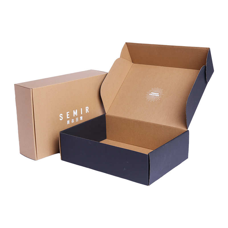 Two side printed environmentally-friendly mailer box for apparel 