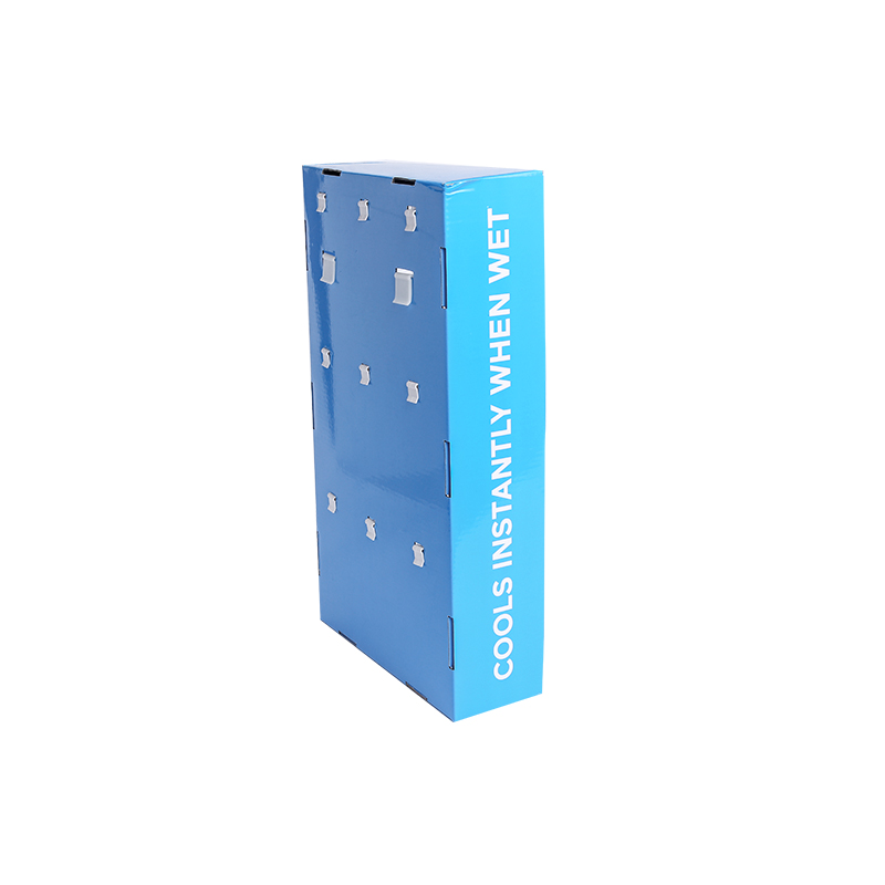 Eco-friendly peg sidekick cardboard display stand for clothing retail 