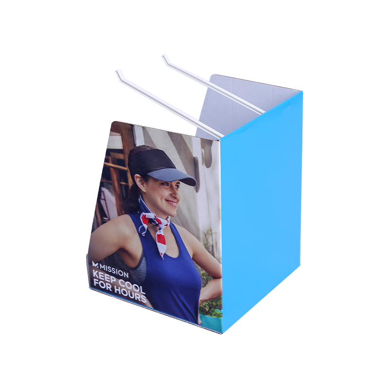 Superior cardboard clothing display box with hook for retail store 