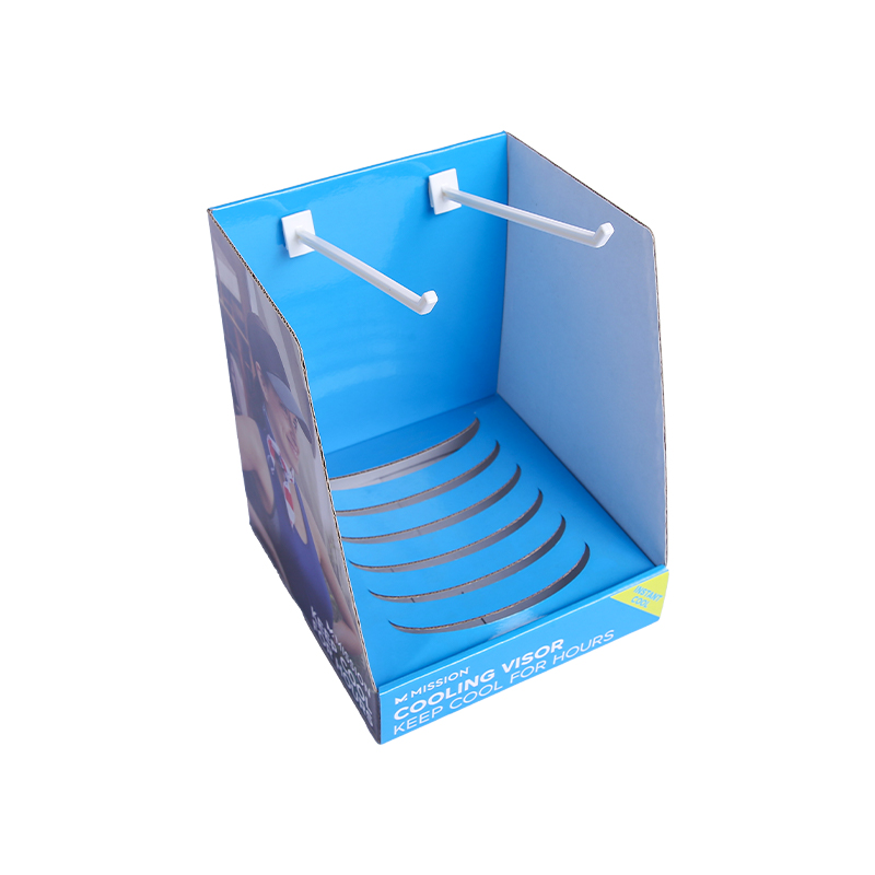 Superior cardboard clothing display box with hook for retail store 