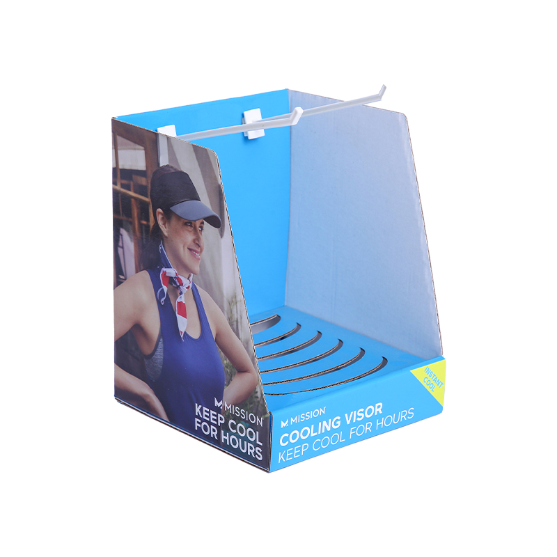 Superior cardboard clothing display box with hook for retail store 