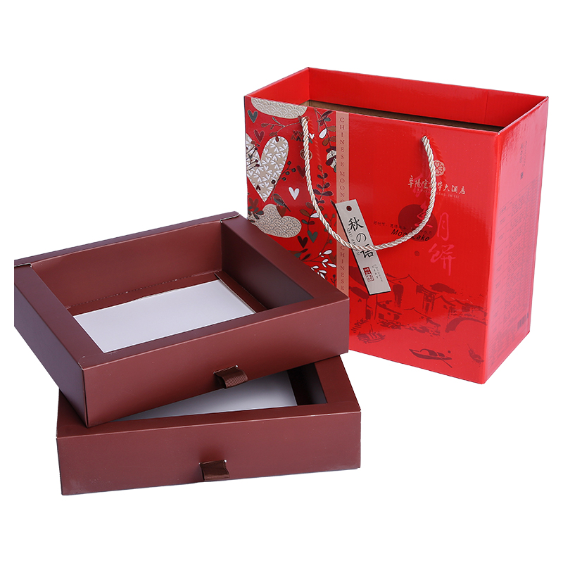 Customized box set with cardboard inner box and corrugated outer box