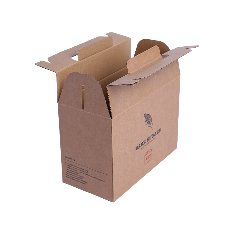 Kraft mounted corrugated board eco-friendly house-shape box 