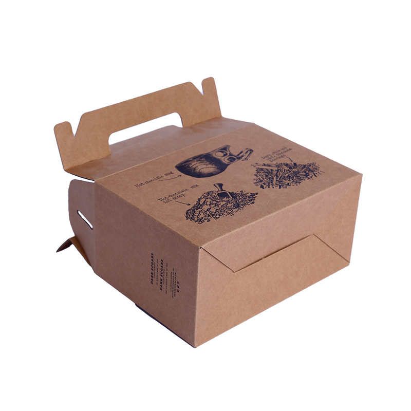 Kraft mounted corrugated board eco-friendly house-shape box 