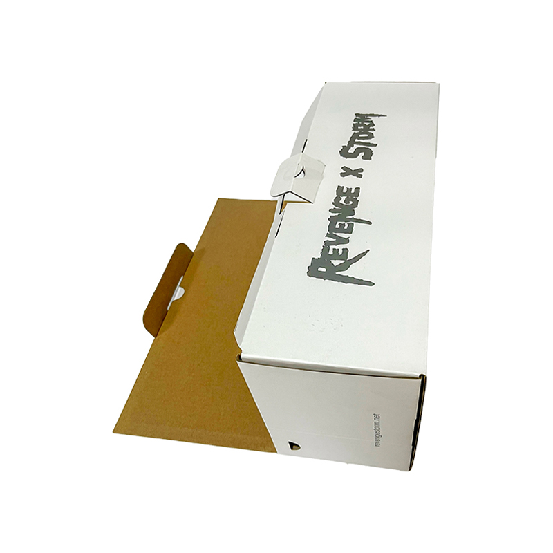 Eco-friendly debossed tuck-end corrugated packaging box 