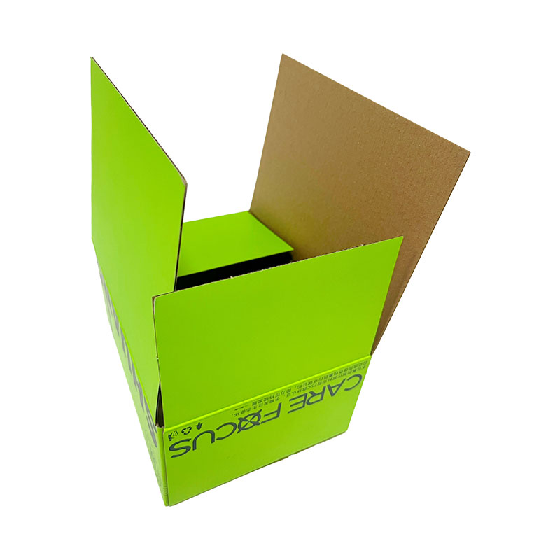 Eco-friendly skincare packaging box with perforated line