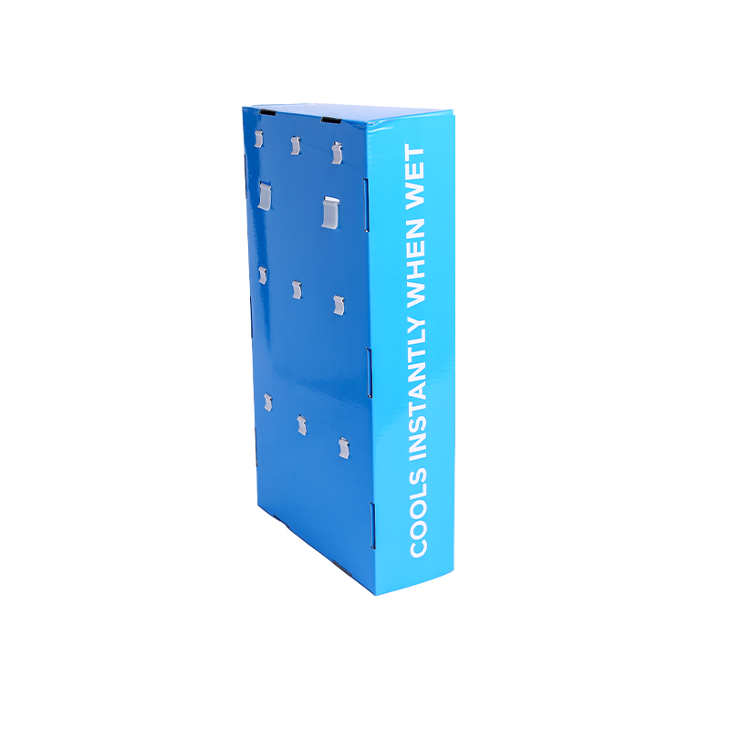 High end peg cardboard counter display for apparel sales 