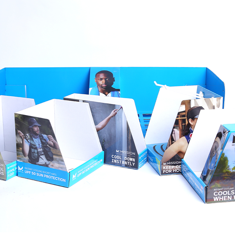 High quality pantone color printing POP counter display with cardboard insert